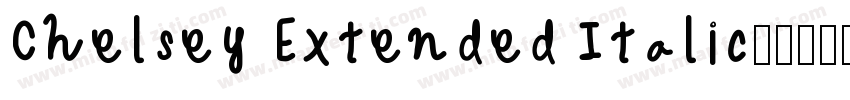 Chelsey Extended Italic字体转换